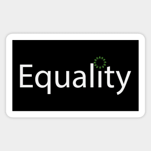 Equality artistic fun text design Sticker